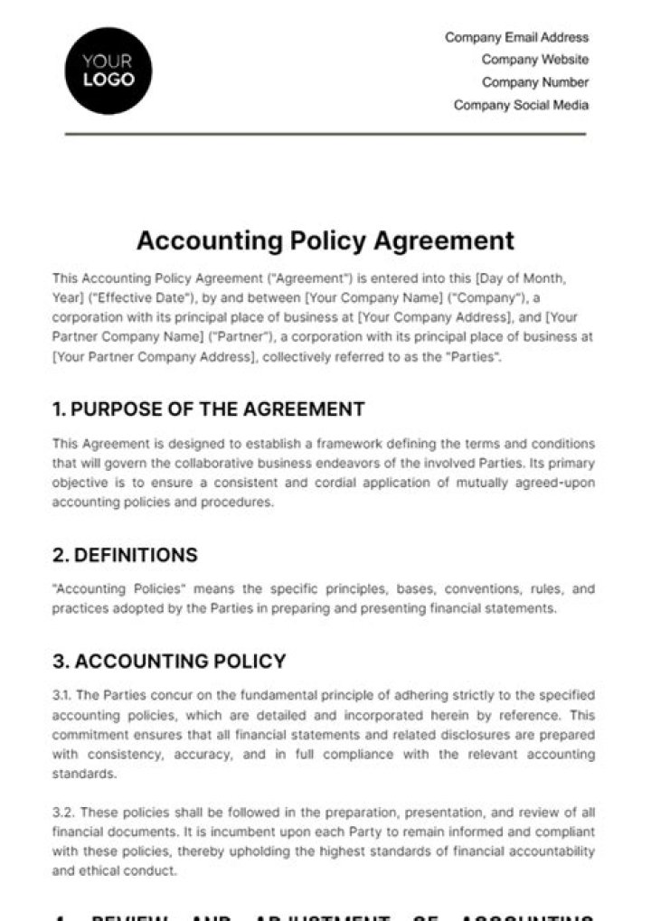 Accounting Policy - How To Discuss