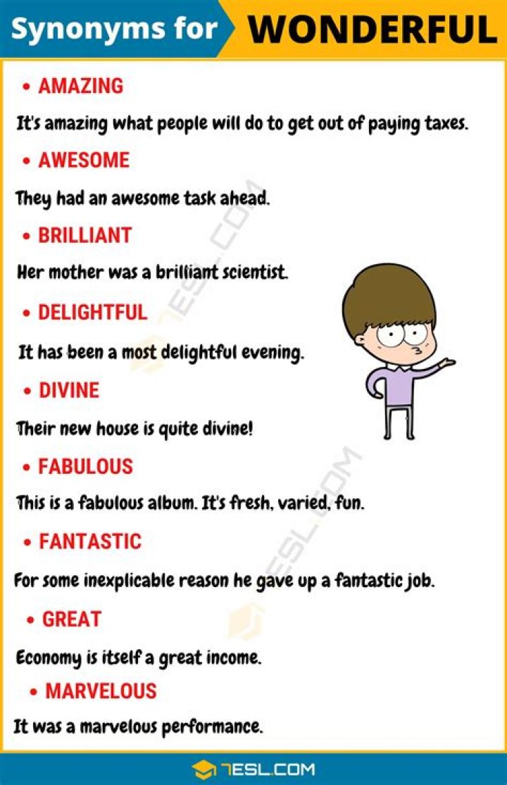 Another Word For Wonderful - How To Discuss