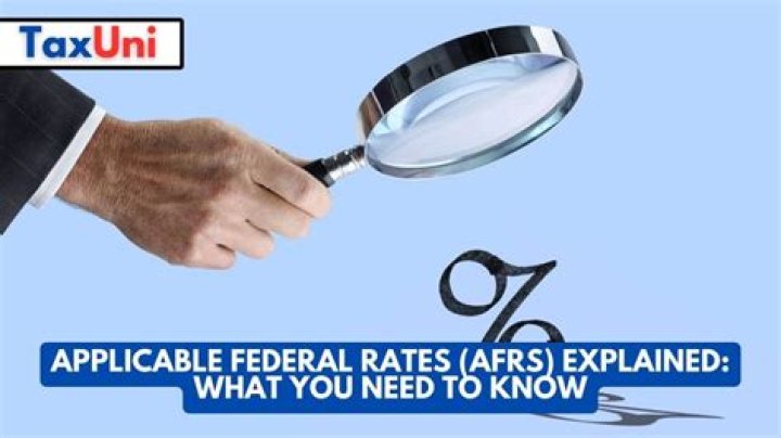 Applicable Federal Rates (afrs). - How To Discuss