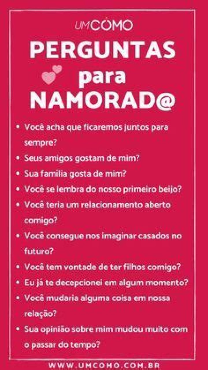 Assuntos Para Conversar Com O Namorado