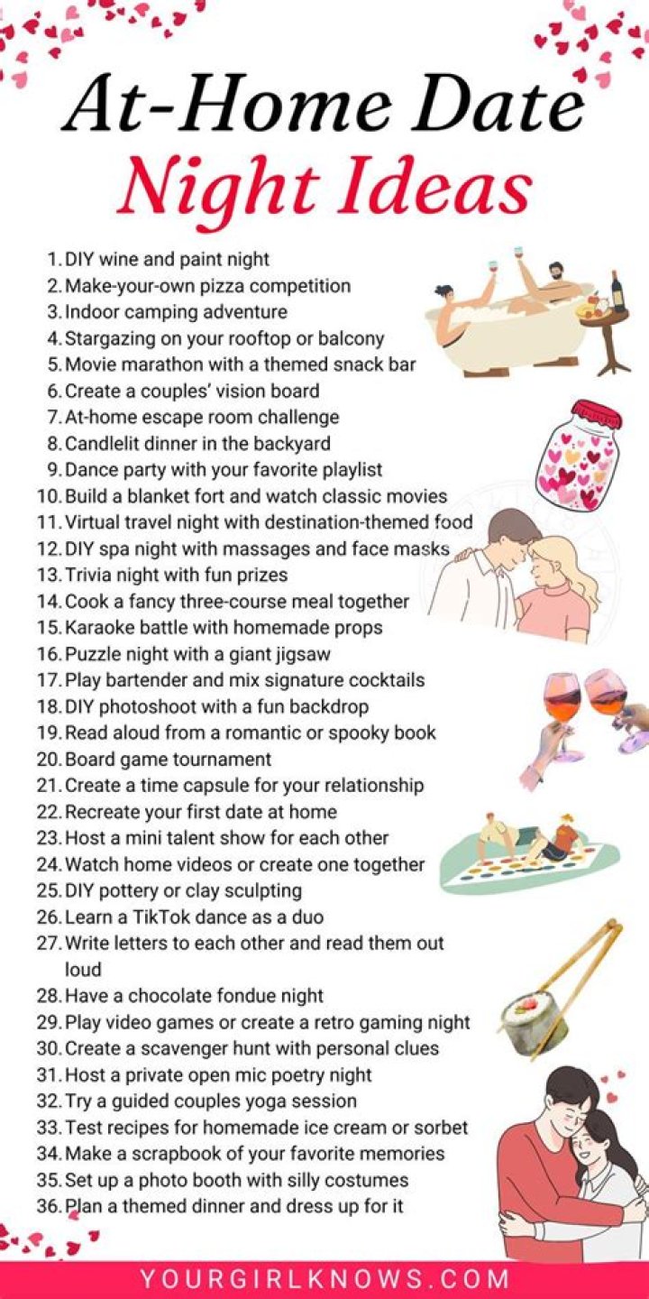 At home date ideas - How To Discuss