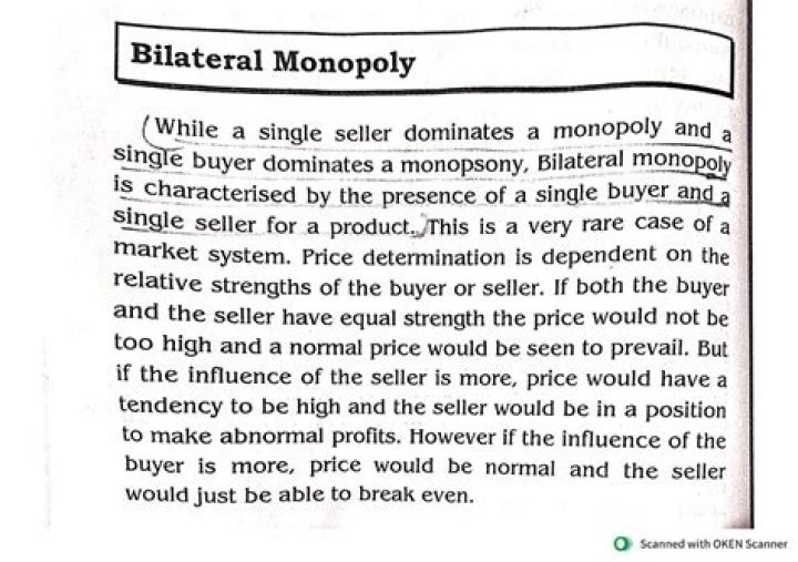 Bilateral monopoly - How To Discuss