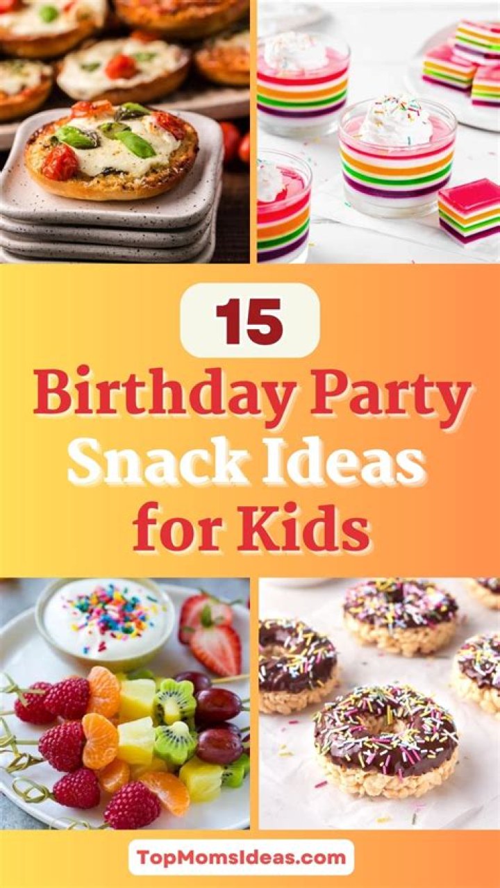 Birthday party snacks - How To Discuss