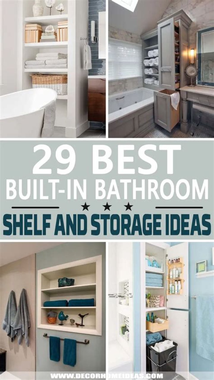Built in bathroom shelves - How To Discuss