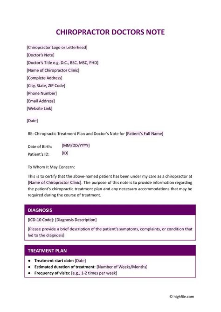 Can Chiropractors Give Doctors Notes