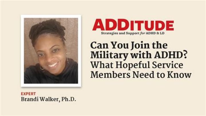 Can You Join The Military If You Have Adhd