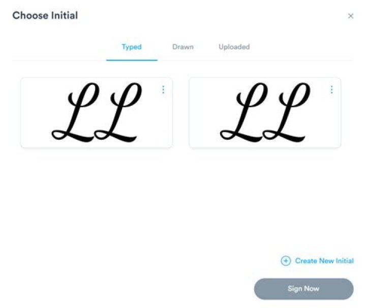 Can Your Signature Be Your Initials