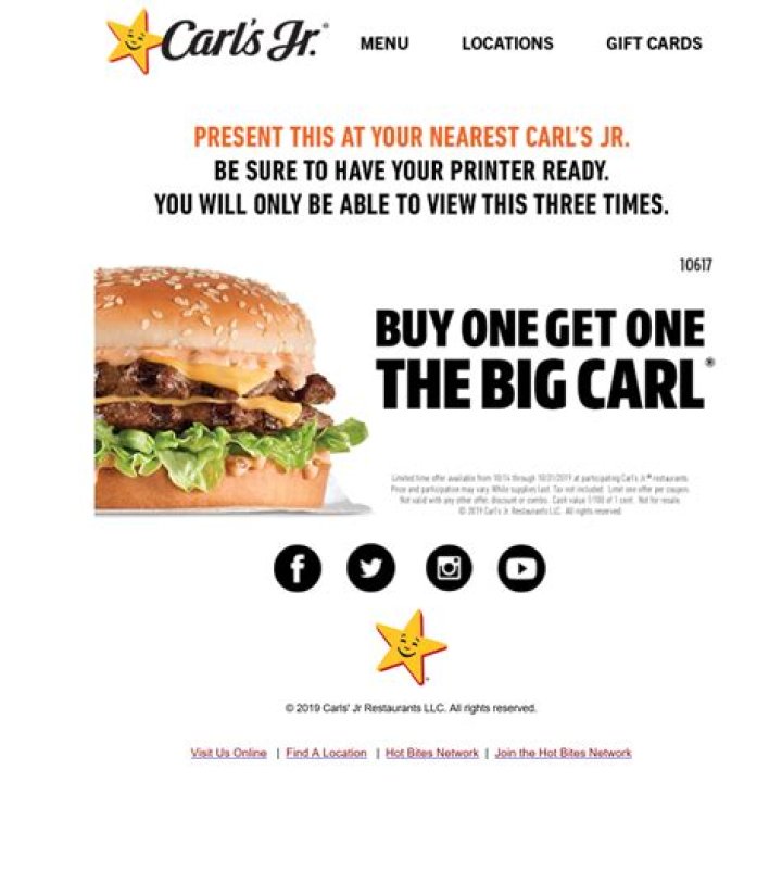 Carl's Junior Coupons - How To Discuss