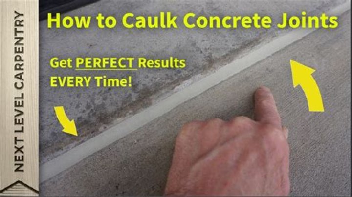 Concrete caulk - How To Discuss