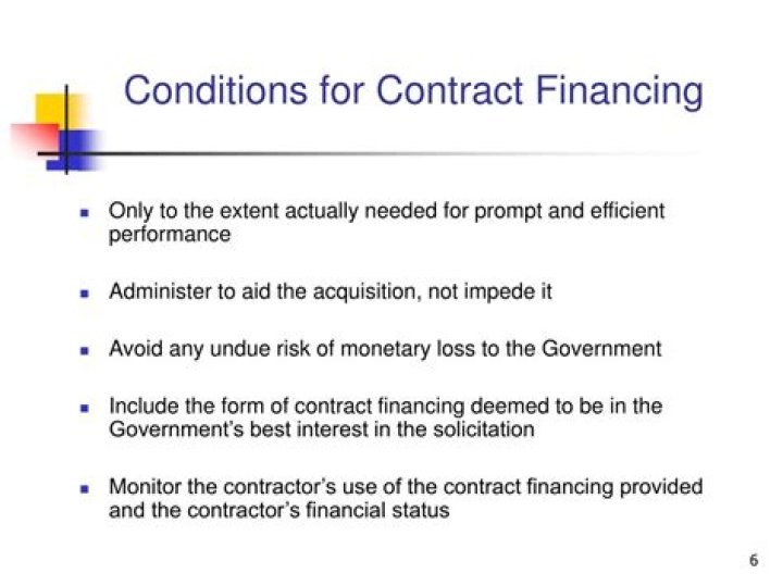 Contract financing payments - How To Discuss