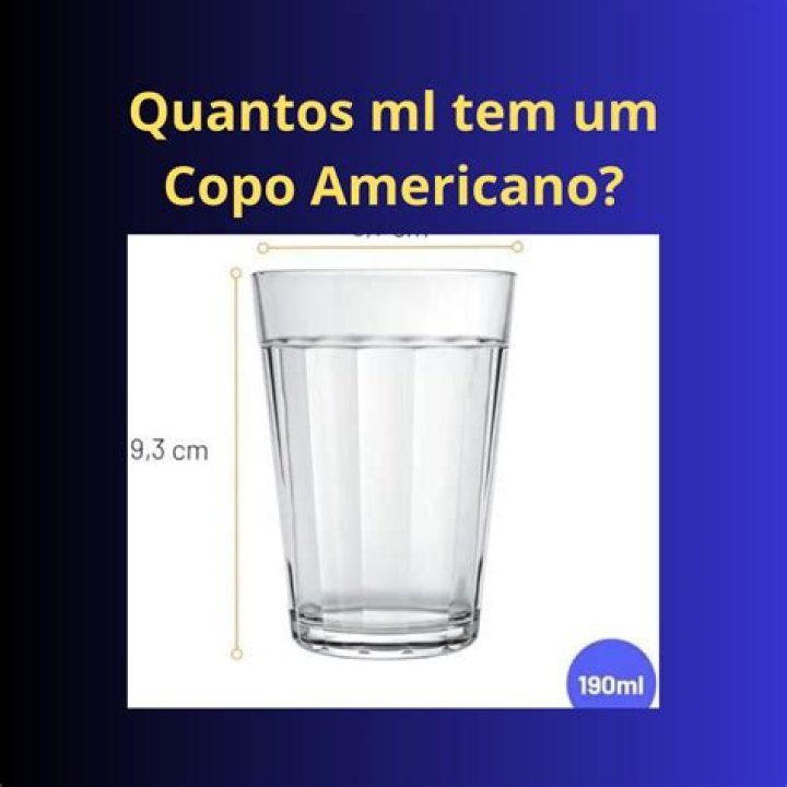 Copo Americano Quantos Ml - How To Discuss