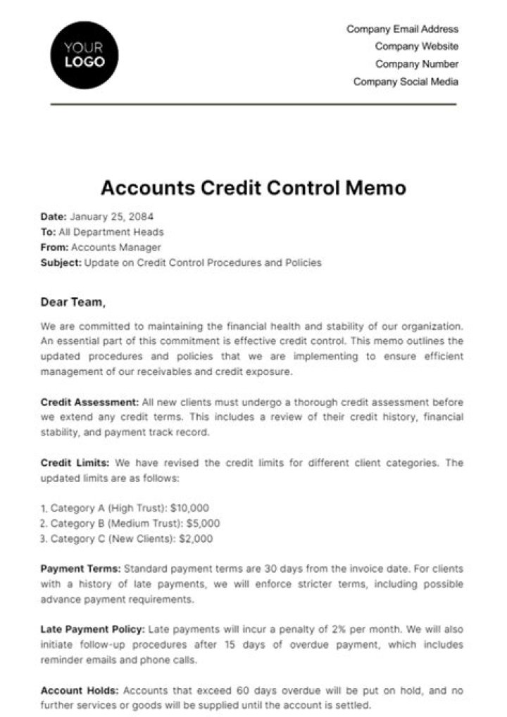 Credit control - How To Discuss