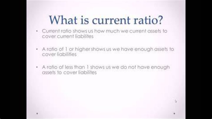 Current ratio - How To Discuss