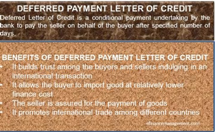 Deferred payment letter of credit (L/C)