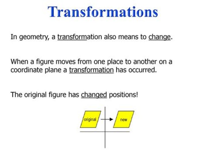 Define transformation - How To Discuss