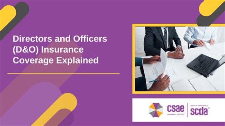 Directors and officers (D&O) insurance