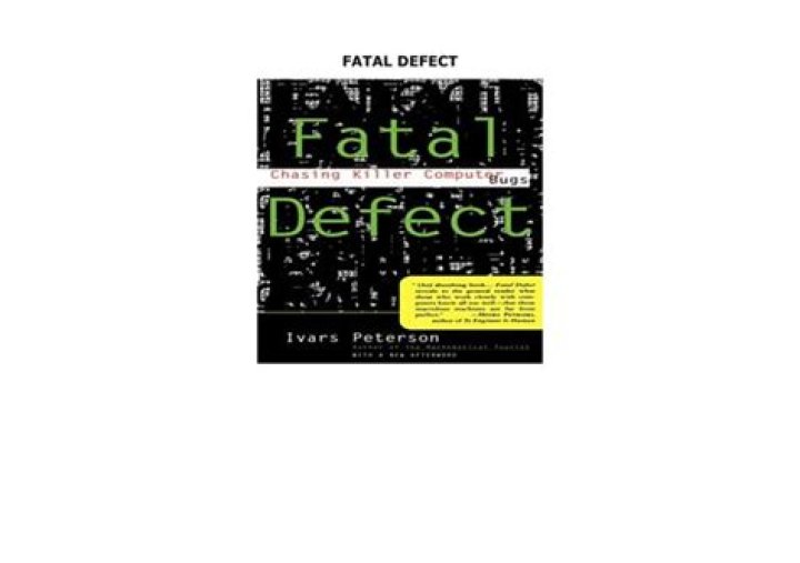Fatal defect - How To Discuss