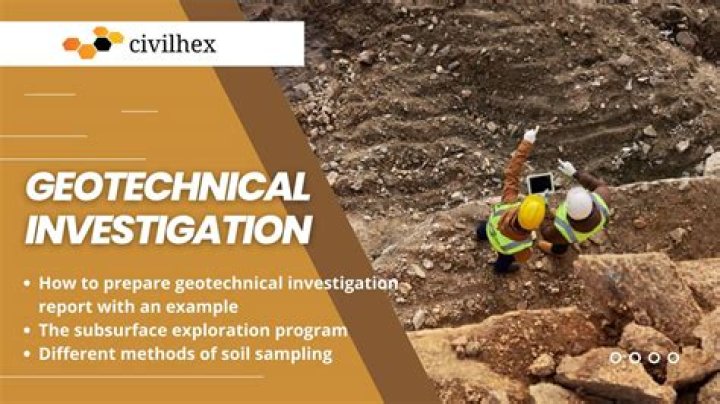 Geotechnical investigation - How To Discuss