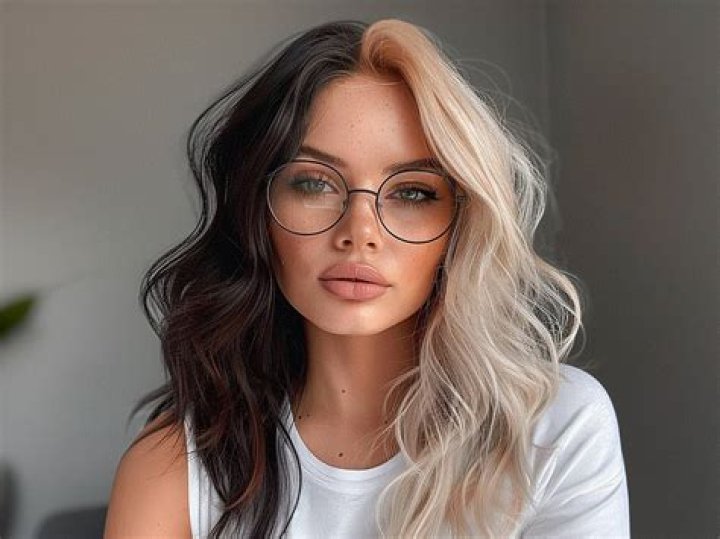 Half Blonde Half Brown Hair