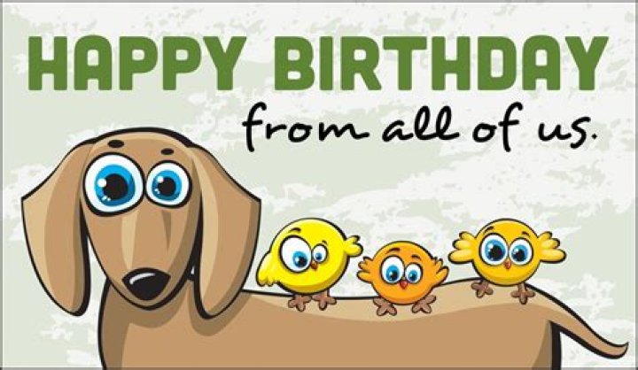 Happy Happy Birthday From All Of Us To You