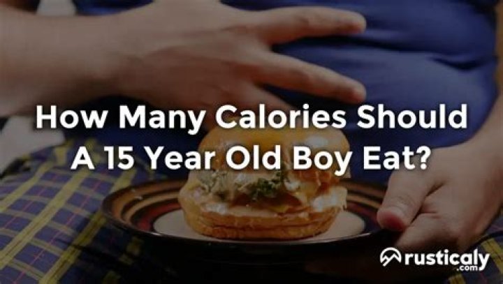 How many calories should a 15 year old eat