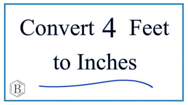 How Many Inches Is 4 Ft