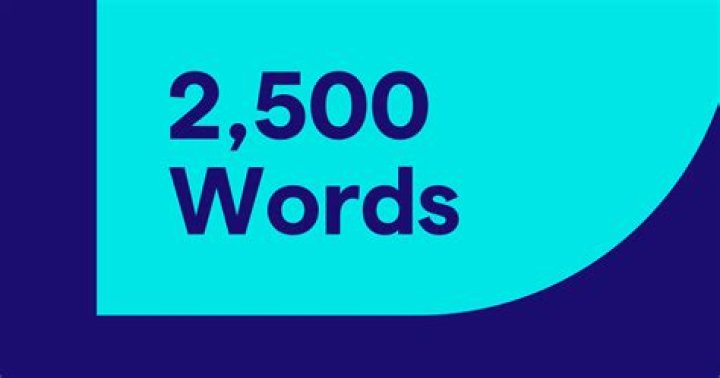 How Many Pages Is 2500 Words