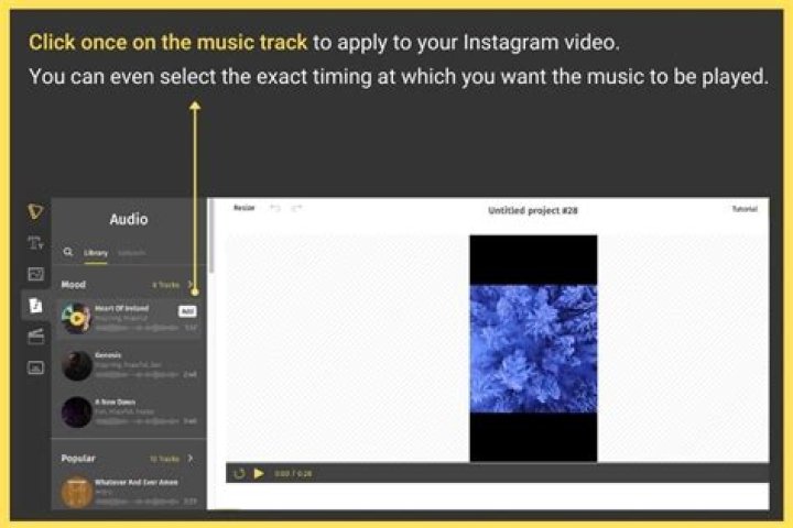 How to add music to instagram video post