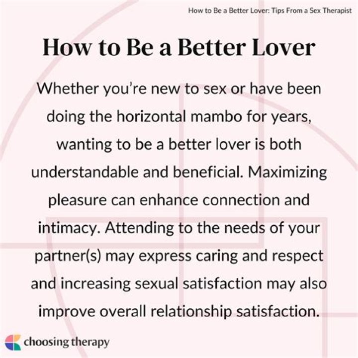 How to be a better lover