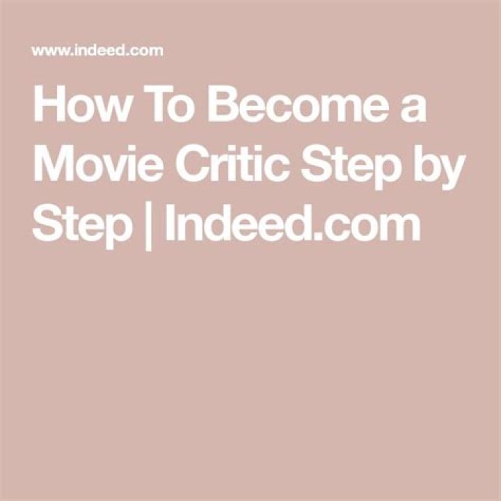 How to become a movie critic