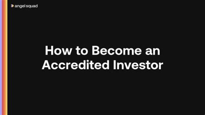 How to become an accredited investor