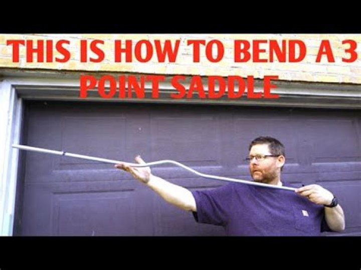 How To Bend A 3 Point Saddle