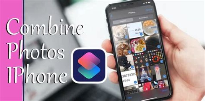 How to combine photos on iphone