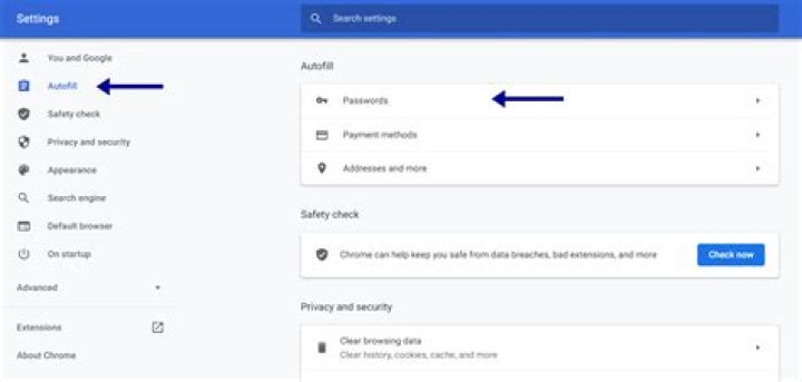 How to delete saved passwords on chrome