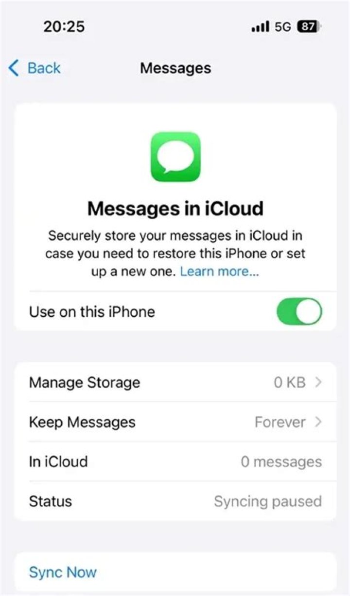 How to download messages from icloud?