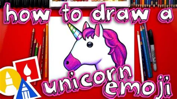 How to draw a unicorn emoji