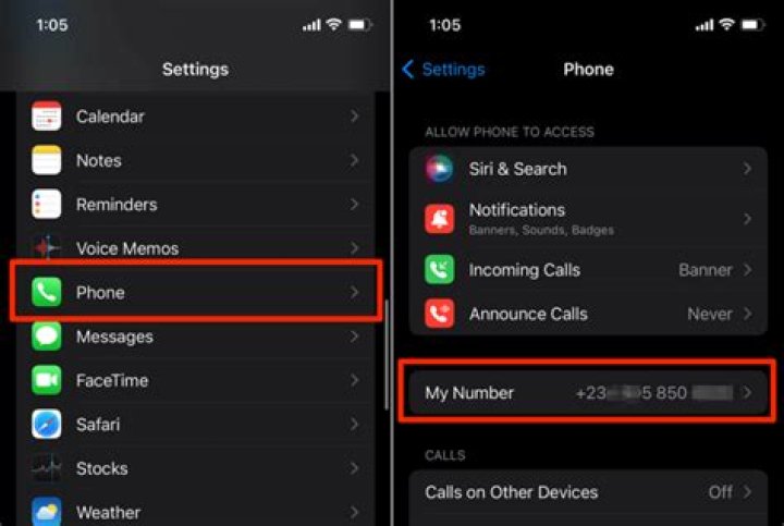 How to find your phone number iphone