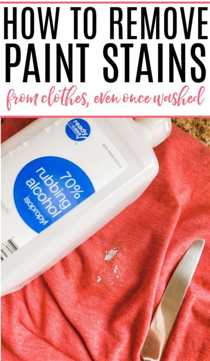 How to get dried paint out of clothes