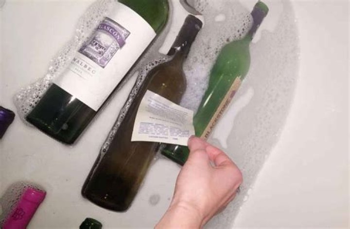 How to get labels off wine bottles