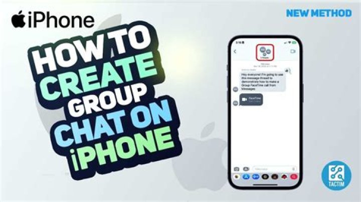 How to make a group chat on iphone