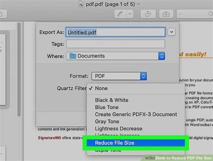 How to make pdf size smaller