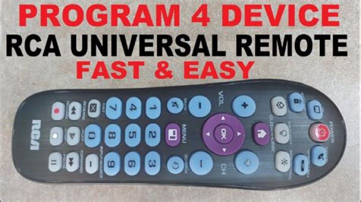 How To Program Rca Universal Remote