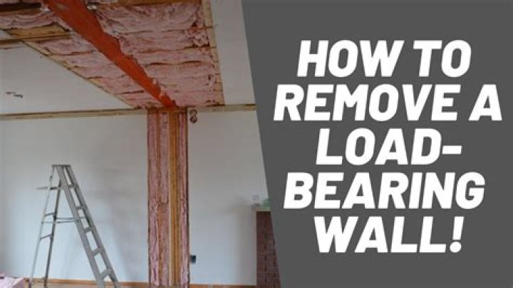 How to remove a load bearing wall