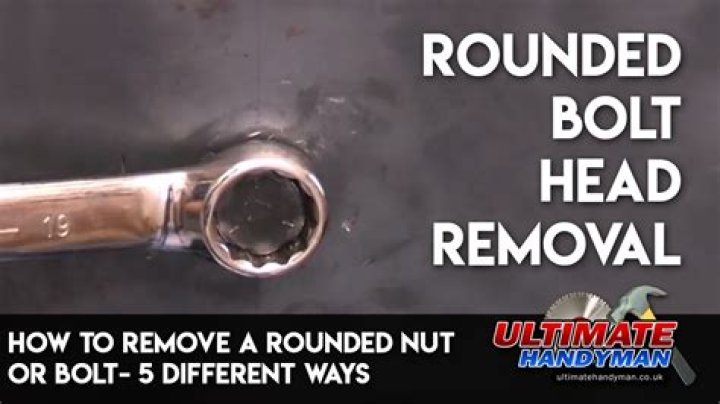 How to remove a rounded bolt