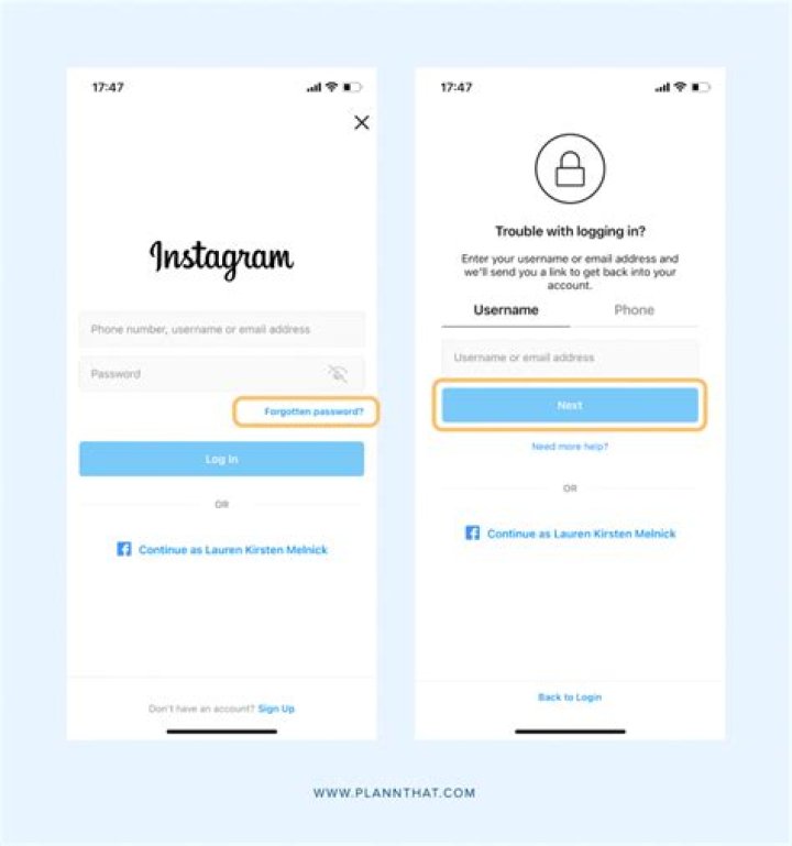 How to reset your password on instagram