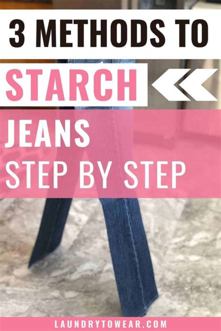 How To Starch Jeans - How To Discuss