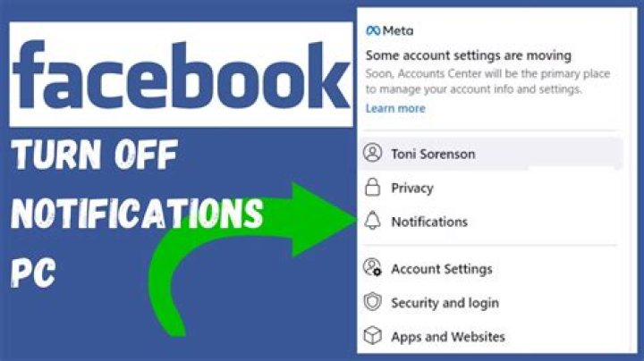 How to stop facebook notifications