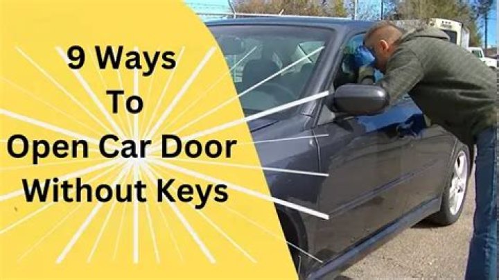 How to unlock your car door without a key