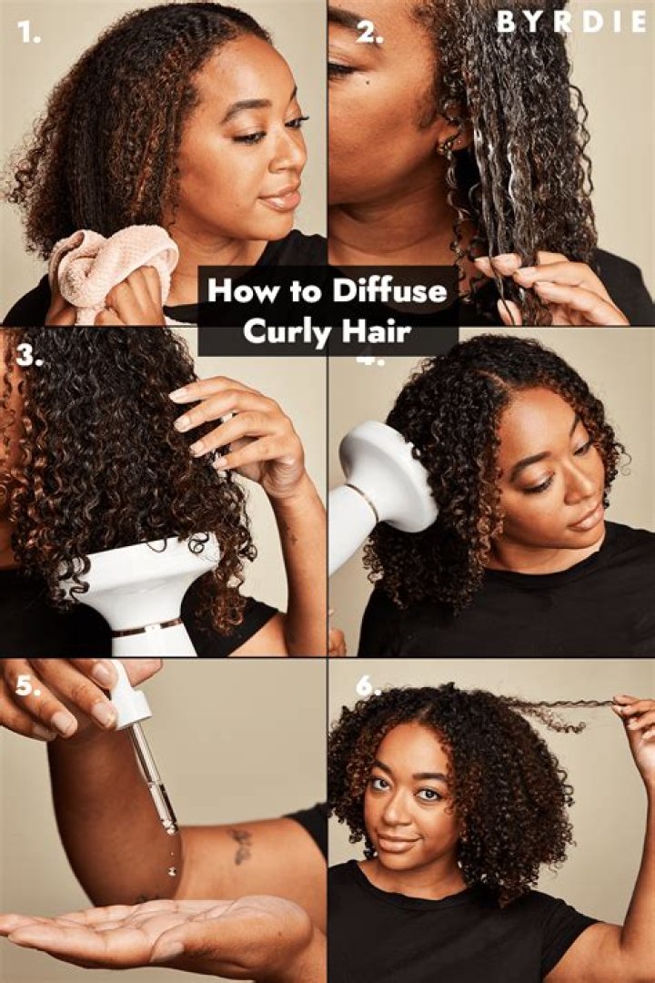 How to use a diffuser on curly hair