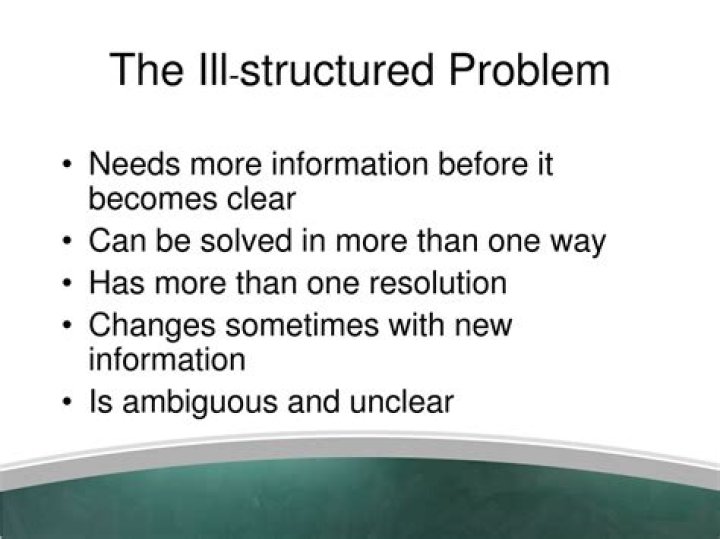 Ill structured problem - How To Discuss